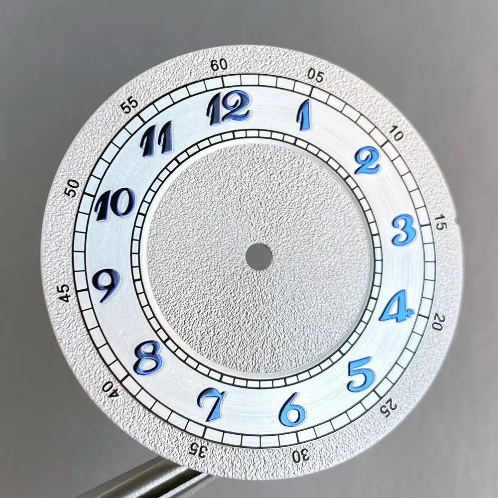 Tandorio 33.5mm Matte White Rose NH35 Watch Mod Dial For NH35 NH36 PT5000