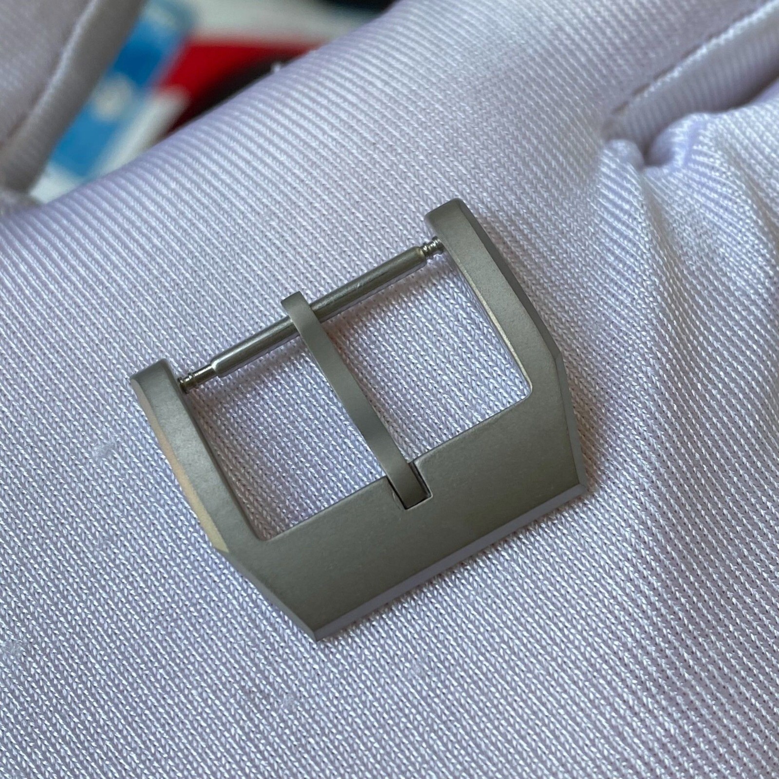Fit for IWC Watch Band Strap 18mm Titanium Pin Clasp Brushed Tang Buckle