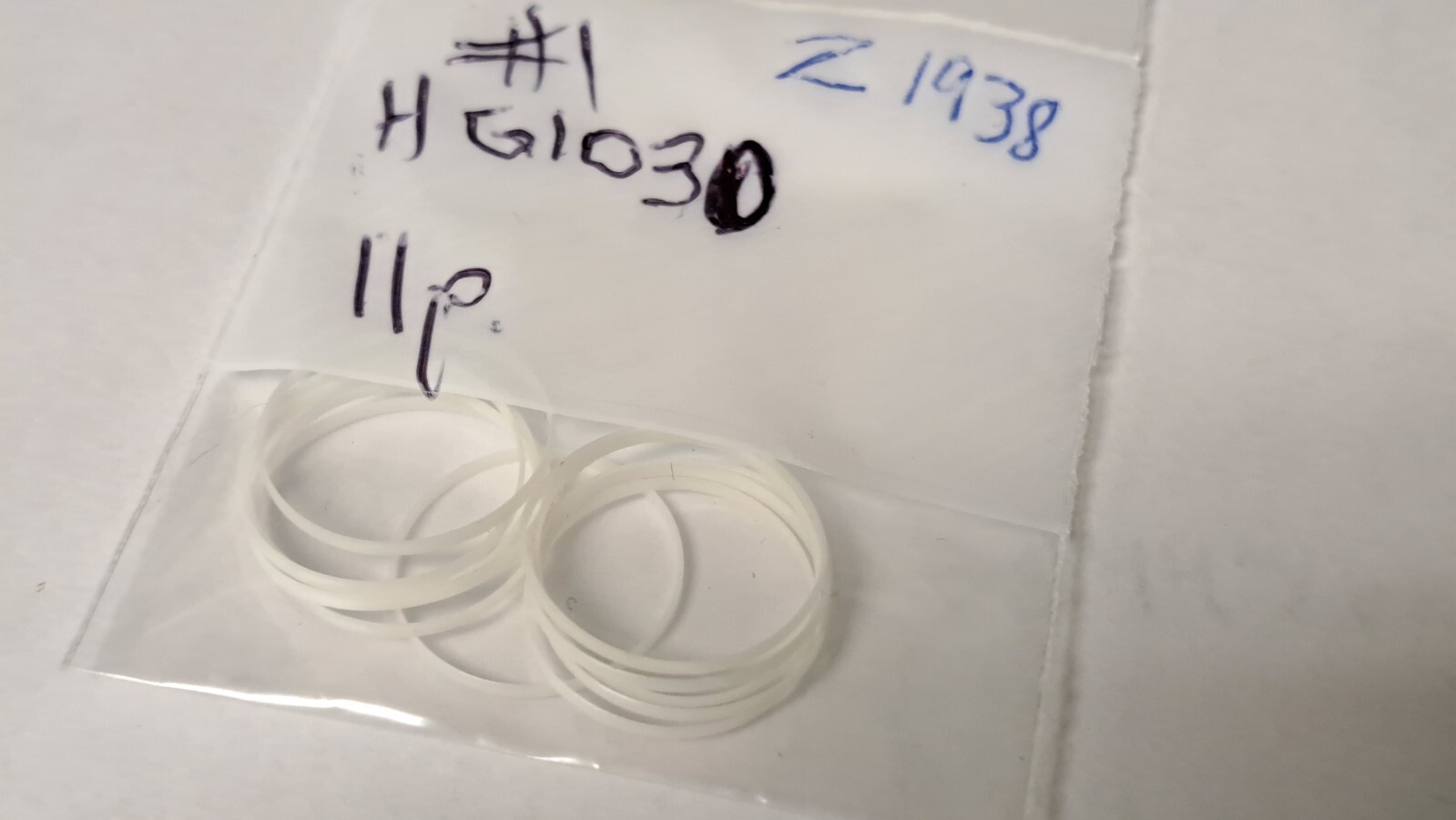 Tag Heuer crystal gasket HG1030 16.5×15.8×1.0 0.35mm Thick new