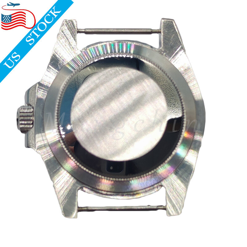 Ceramic Bezel Watch Case Black 40mm For NH35 NH36 4R35 4R15 4R36 SKX007 Movement
