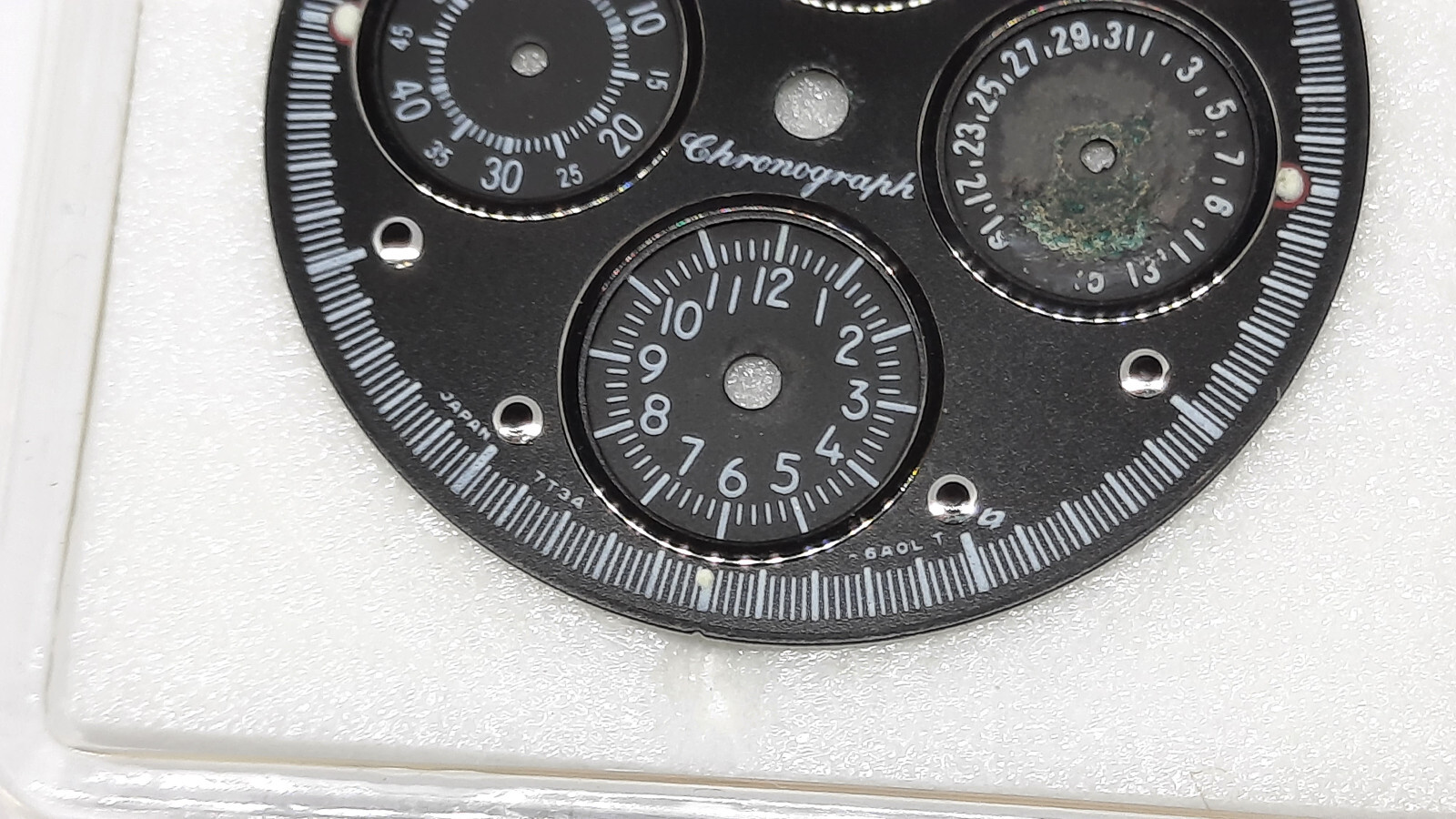 Genuine Vintage Seiko 7T34 – 6A0L Flightmaster Sports 150 Black Watch Dial 1990′