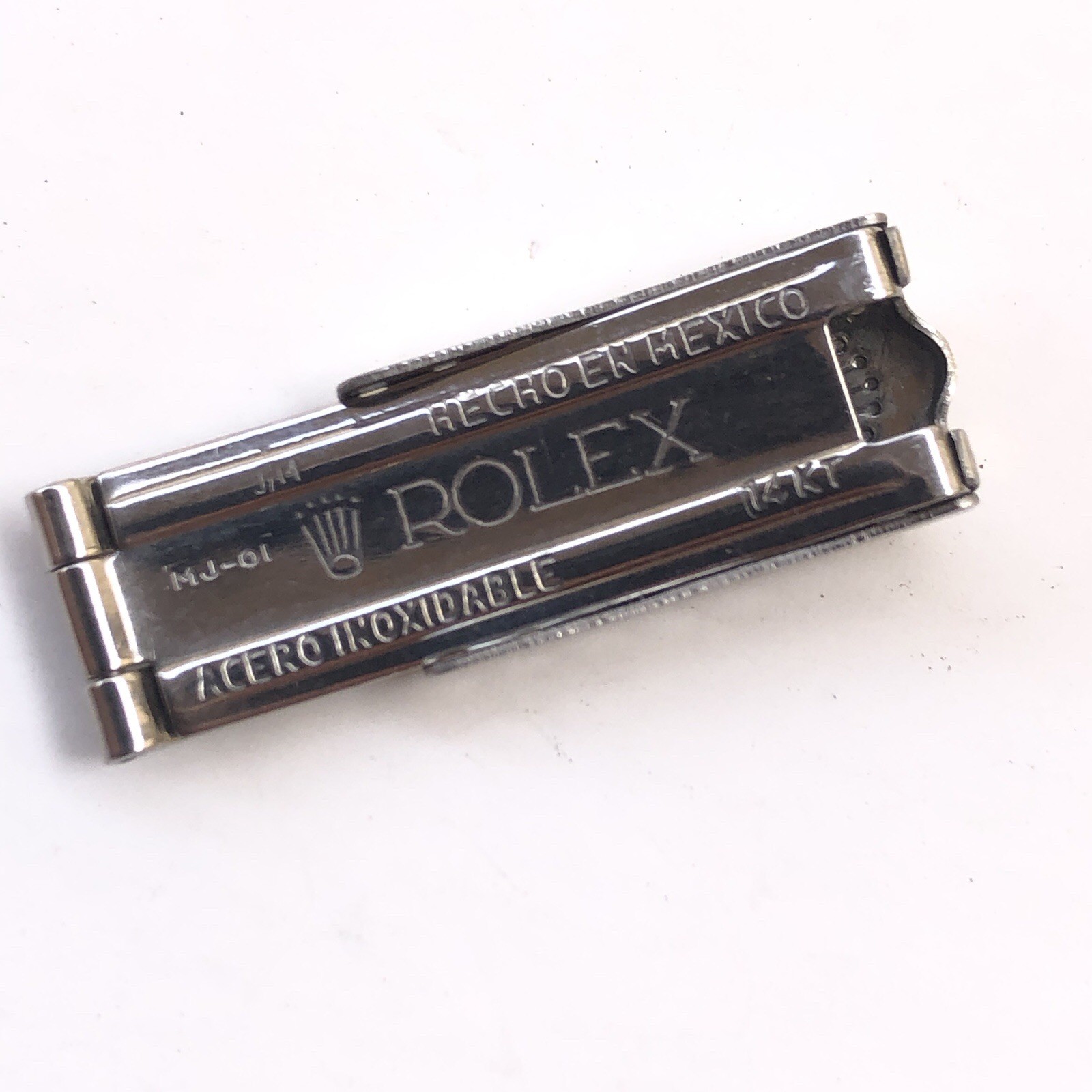Genuine Vintage Rolex ladies Clasp Buckle S. Steel 11mm. Hecho en Mexico
