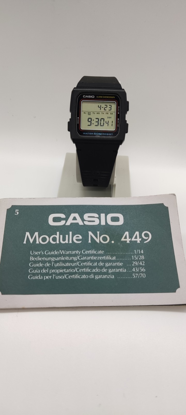 Casio W-29 Module 449 – New Old Stock (NOS) Vintage Digital Watch