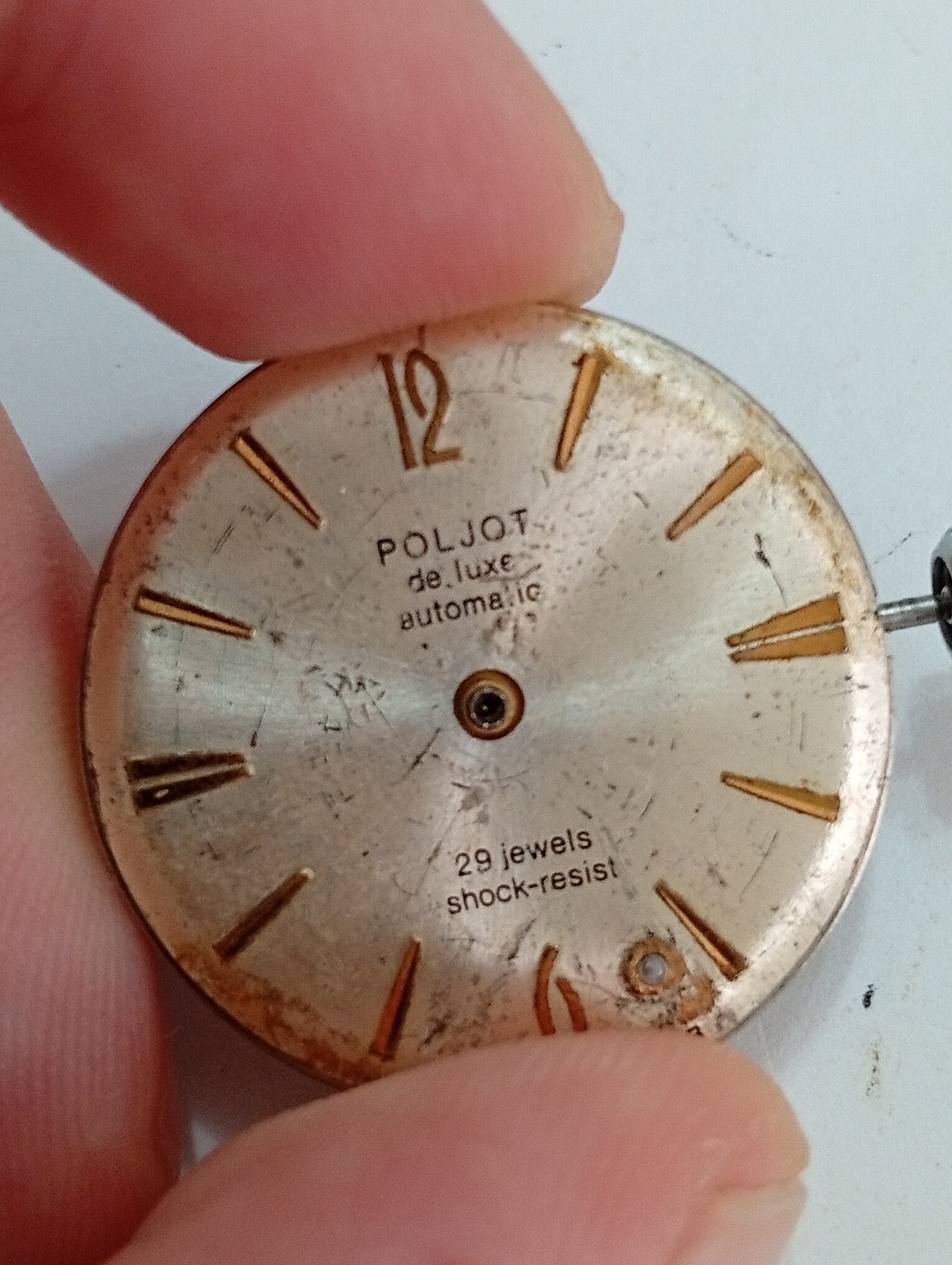 Vintage Soviet USSR Watch Movement Poljot De Luxe Automatic 29 J. 2615 For parts