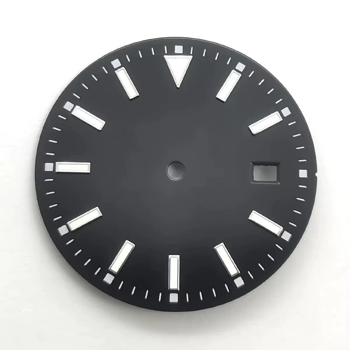28.5mm No Logo Watch Dial Blue Green Luminous For Nh35 Movement Watches Parts