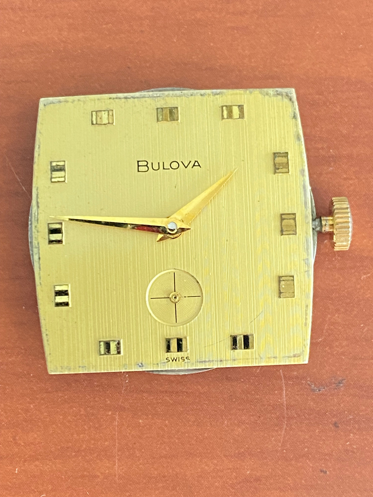 VINTAGE MEN’S BULOVA WRIST WATCH MOVEMENT, CAL. 11AL, KEEPING TIME, 17 JEWEL