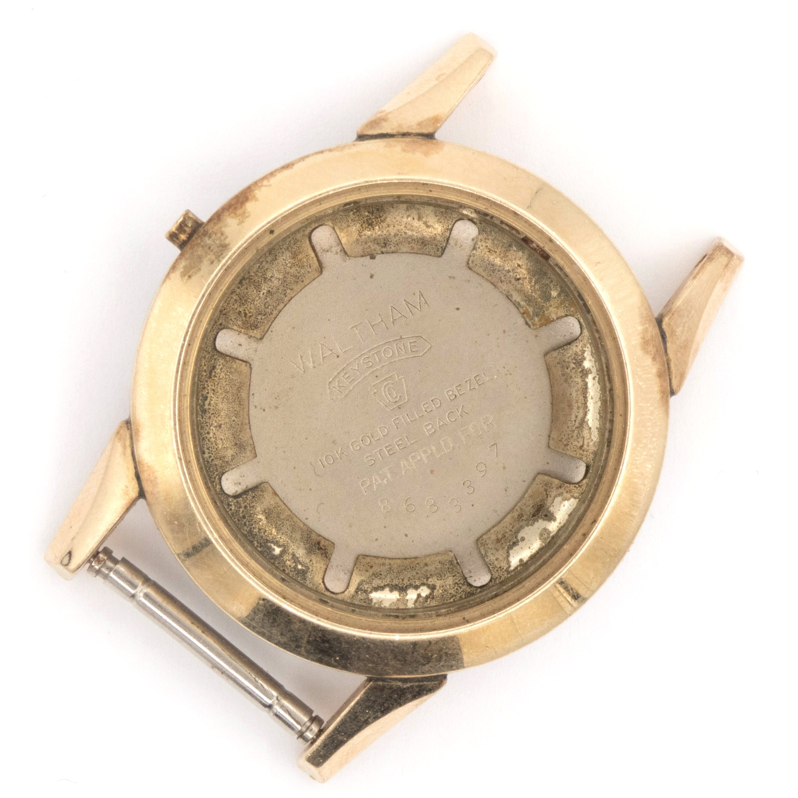 Vintage Waltham 32.6 x 41.7 mm Gold Filled & Stainless Steel Wristwatch Case
