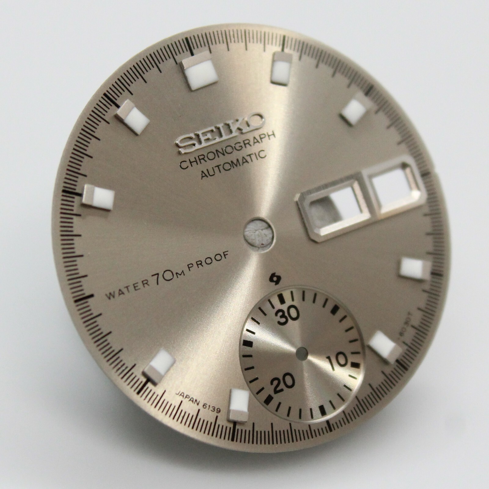 Silver Proof Dial Vintage Seiko Chronograph 6139-6005 6139-6007 6139-6009 Pogue