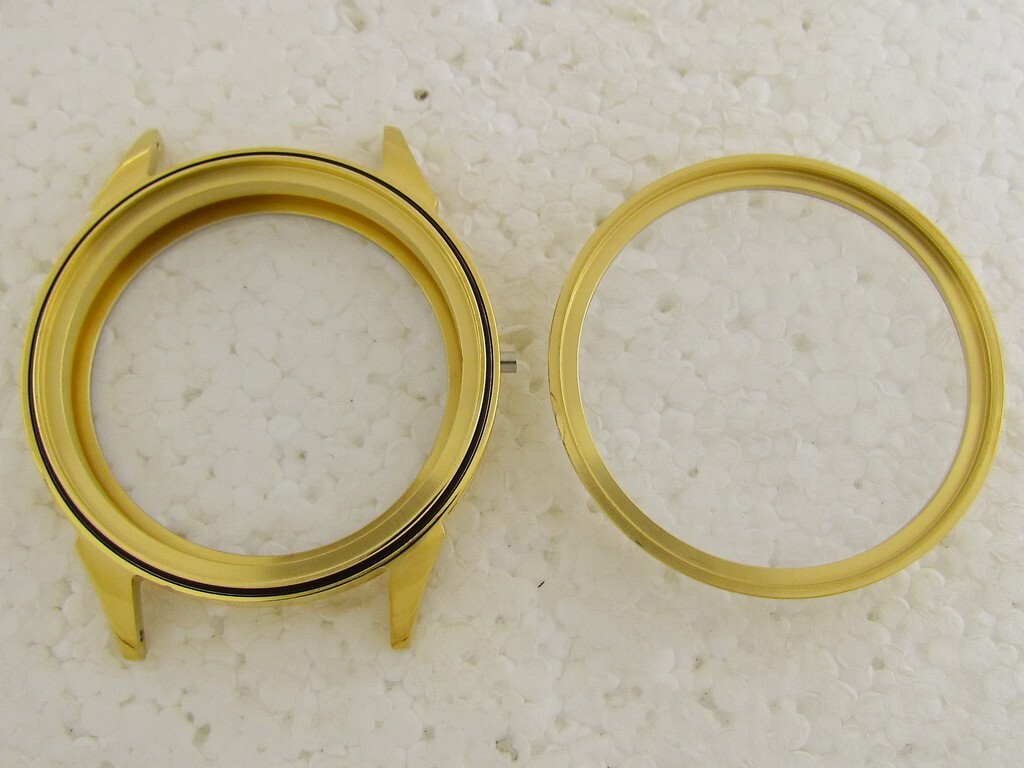 Gold Steel Case NEW!! for Movement IWC Patek Philippe Omega Rolex Chopard Zenith