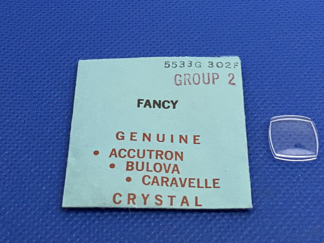 Bulova Accutron Caravelle Crystal 5533G 302F Fancy NOS