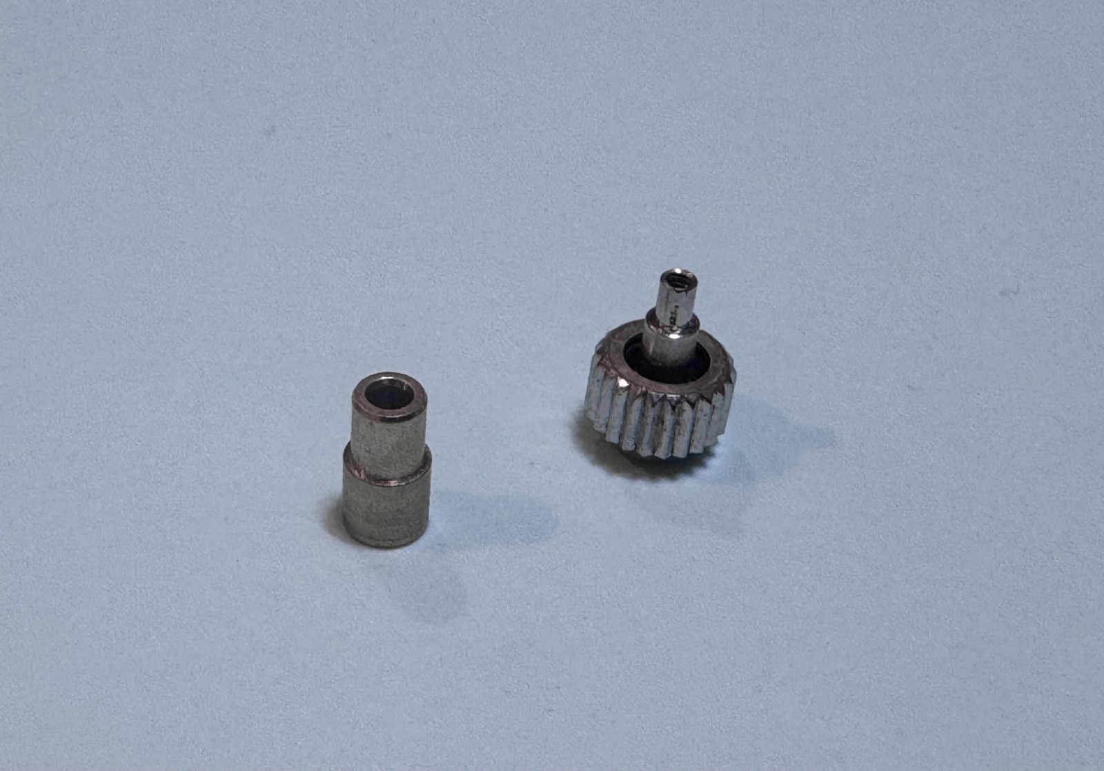 Parts of Heuer 1000 watch vintage: Crown and Tube – no Logo