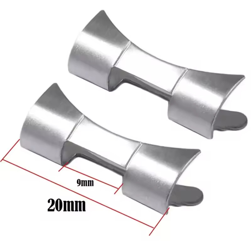 19mm Curved End Links for Seiko / Universal Bands w Tool Spring Bars
