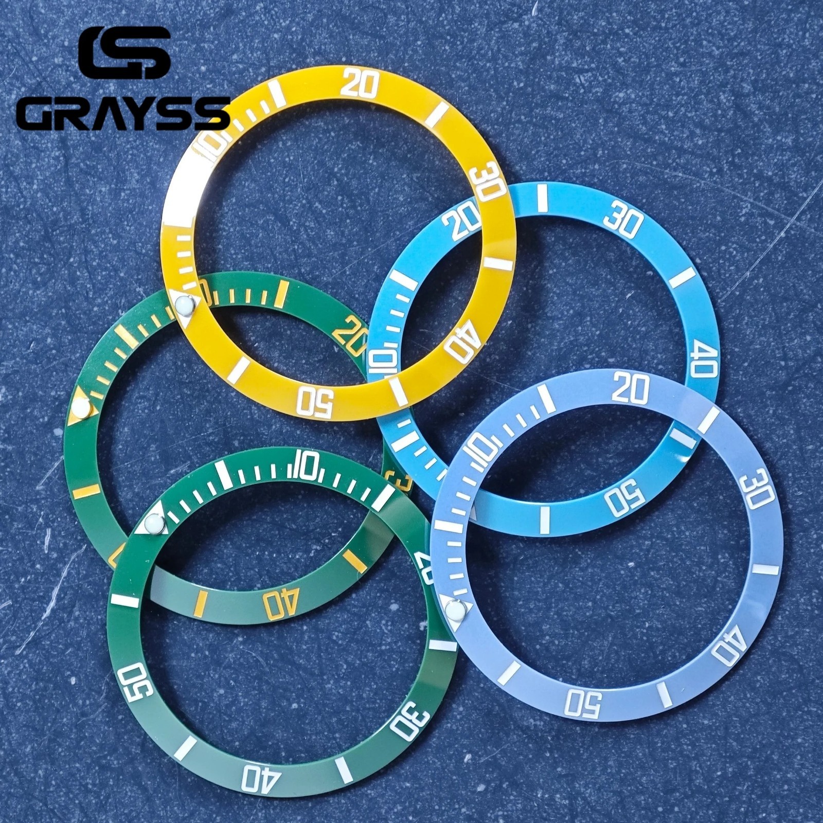 38mm Watch Bezel Insert 30.5mm Ceramic Aluminum Diver Ring Replacement Mod