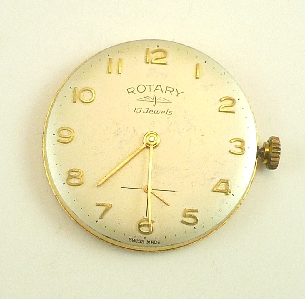 Unbranded Swiss 15 Jewel Wrist Watch Movement – Good Balance – Parts / Repair