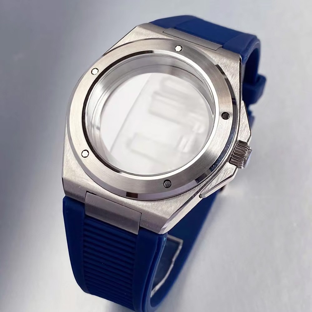 PVD Black 40mm Sapphire Dive Watch Case 20ATM Waterproof Fit NH35 NH36 NH34