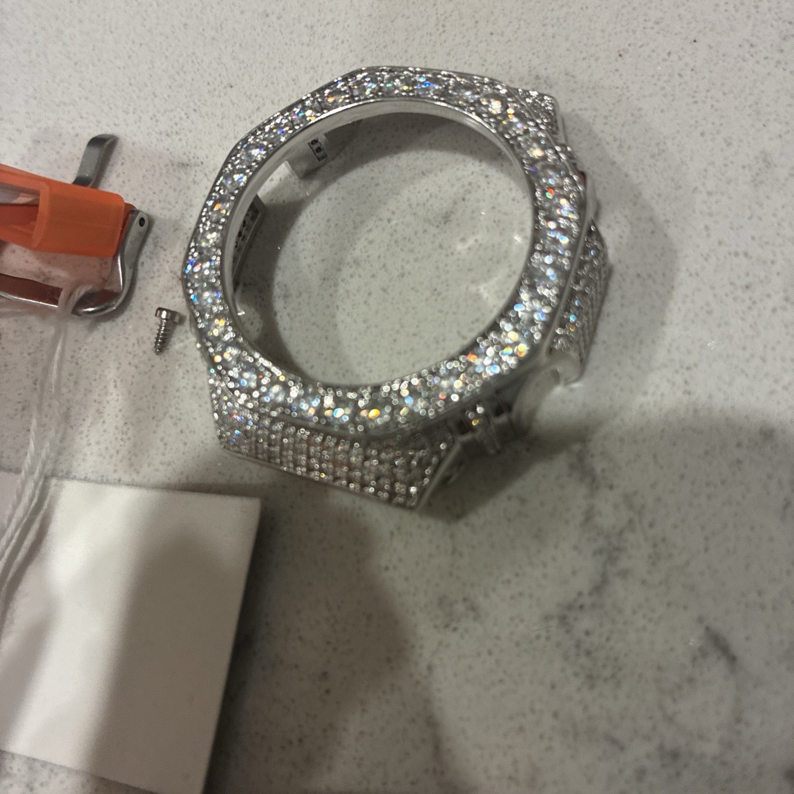 VVS1 8.44ct Moissanite Diamond GA2100 G Shock Bezel