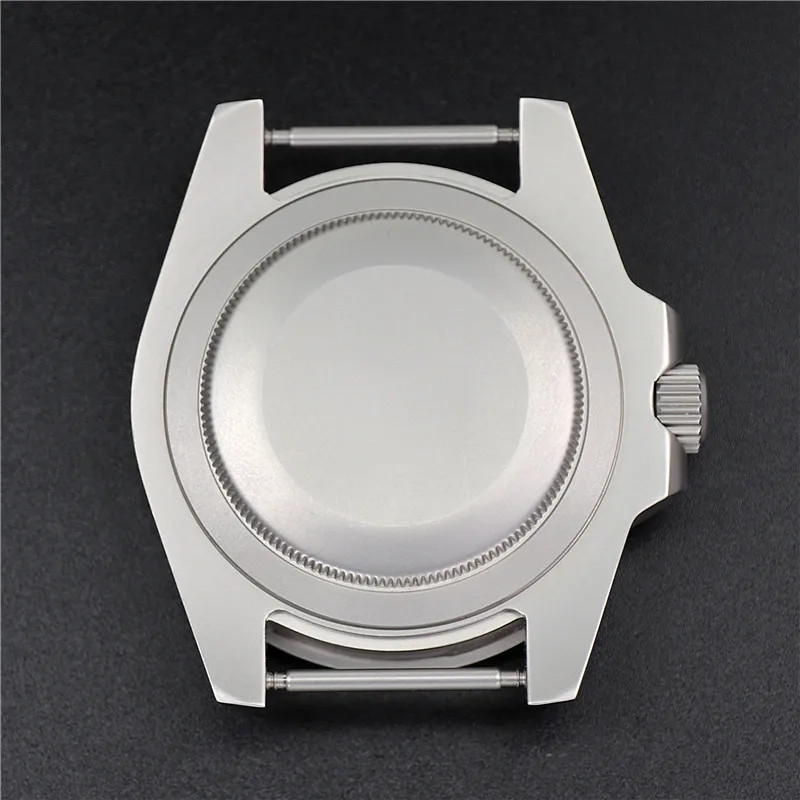 40mm Brushed Watch Case Sapphire Crystal GMT Bezel NH35 NH36 28.5mm Dial