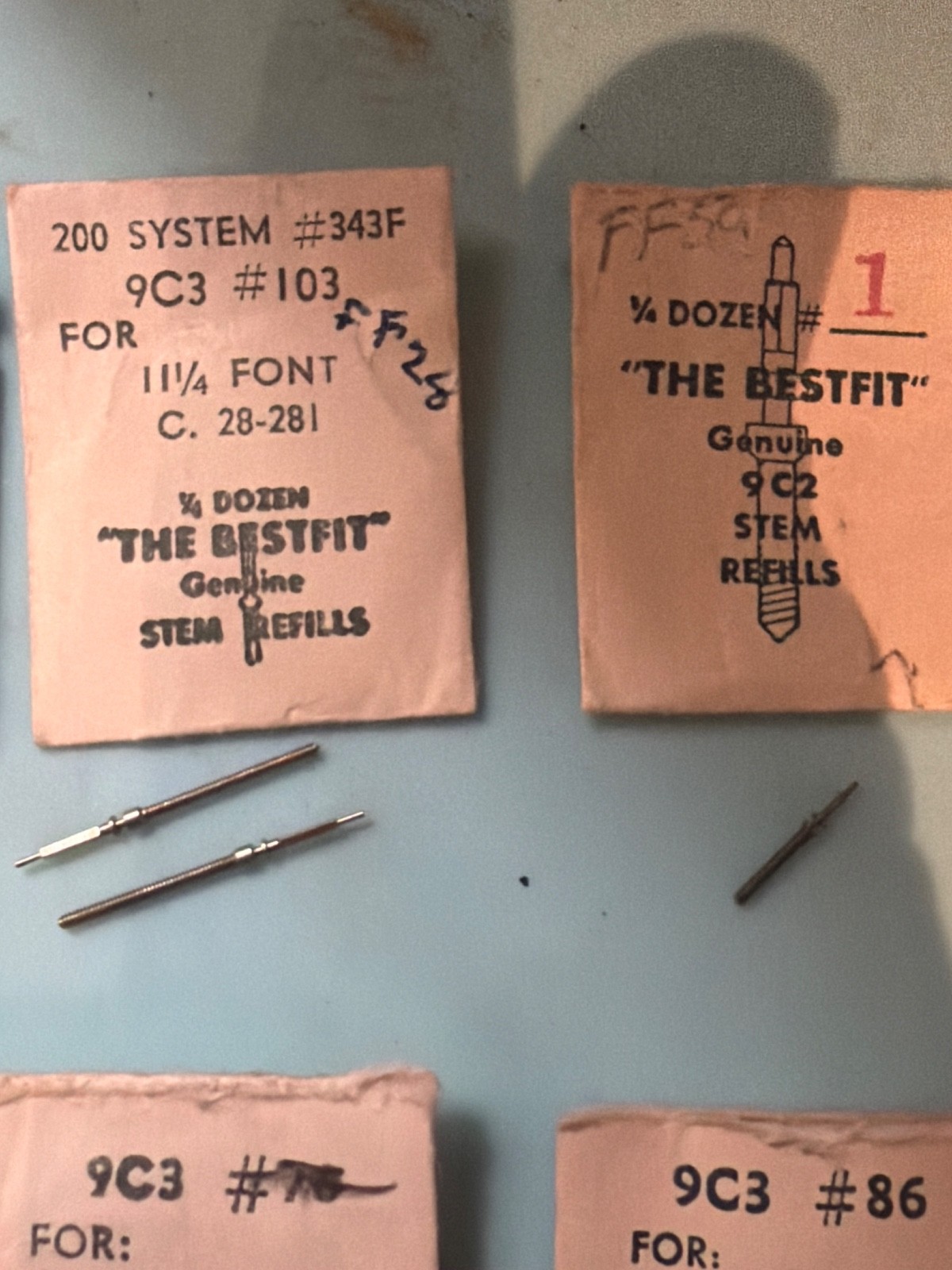 NOS – Winding Stems – Bestfit – Various Calibers – Choose from drop down list