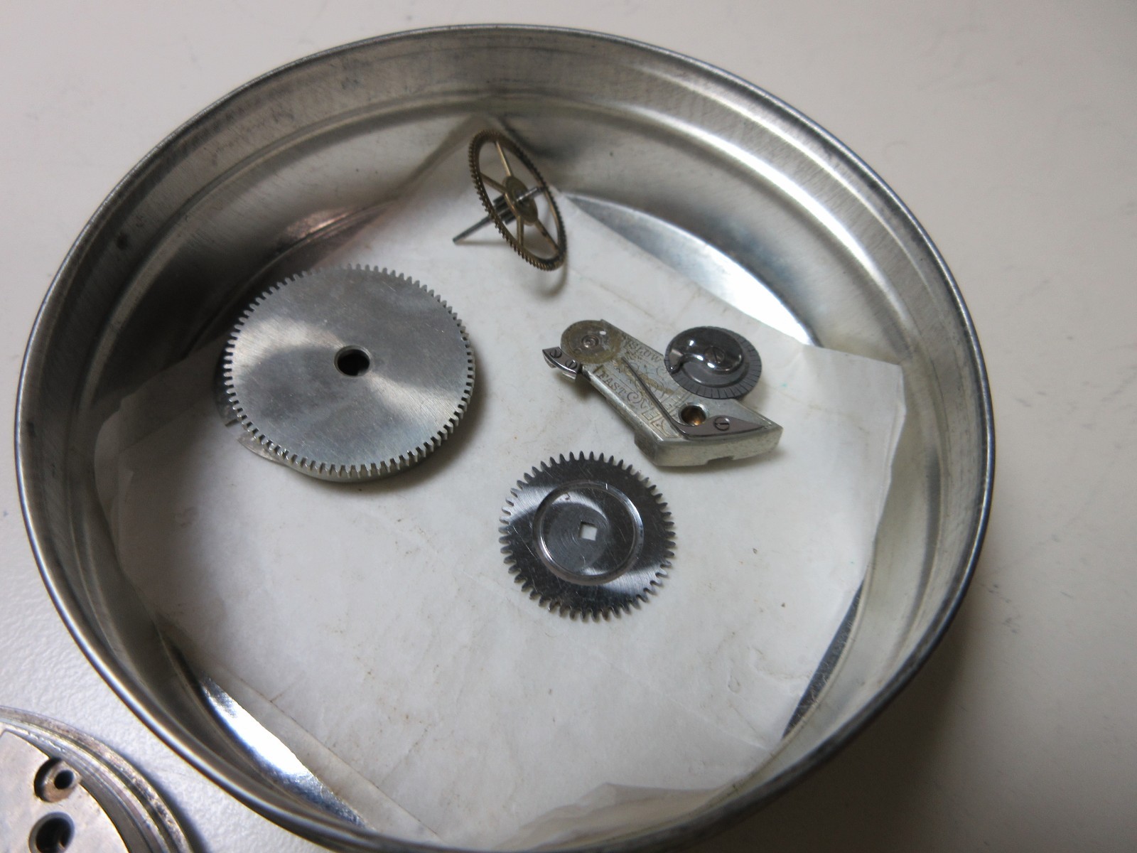 VTG LOT POCKET WATCH WRIST WATCHS MOVEMENTS PAUL DITISHEIM WATCHMAKER PARTS #140