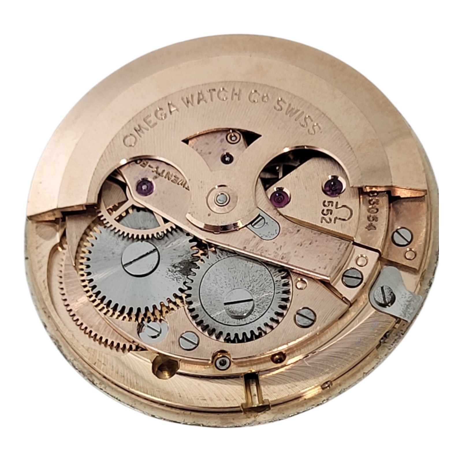Omega Seamaster De Ville Automatic: Movement, dial, and hands (Caliber 552) in p
