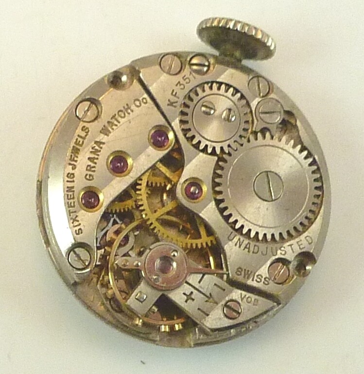 Grana KF351 Wristwatch Movement – Parts / Repair – Broken Balance