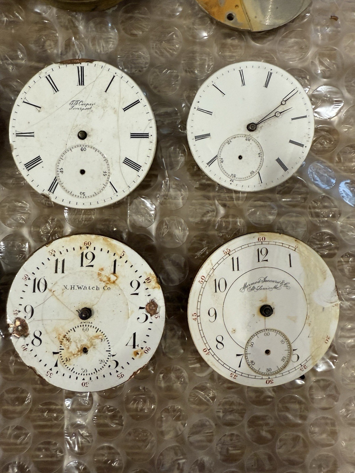Vintage Lot Of 30 Pocket watch Movements Illinois NY Standard New Era Gallet