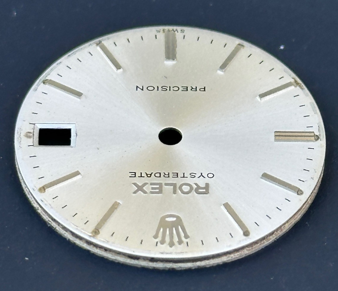 Vintage Rolex Oysterdate Precision Watch Dial For 6466 Swiss Only Dial