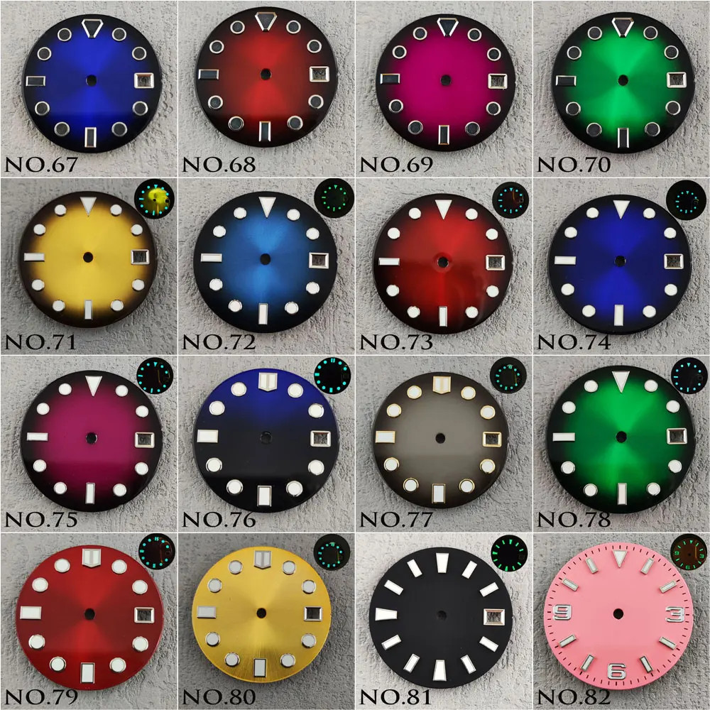 NH35 dial 28.5mm/29mm luminous lumen sterile dial suitable for NH35/36 movement