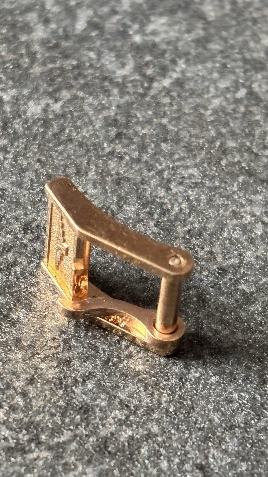 Longines 8mm Vintage Gold Steel Rose Gold Buckle Original