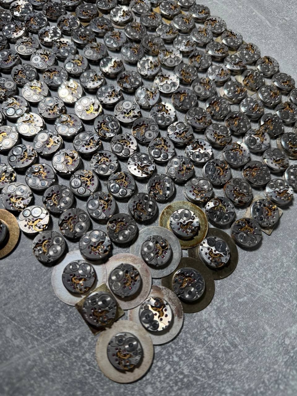 Lot of 200 CHAIKA Watch Movements 16mm USSR | Vintage Mechanical Parts Steampunk