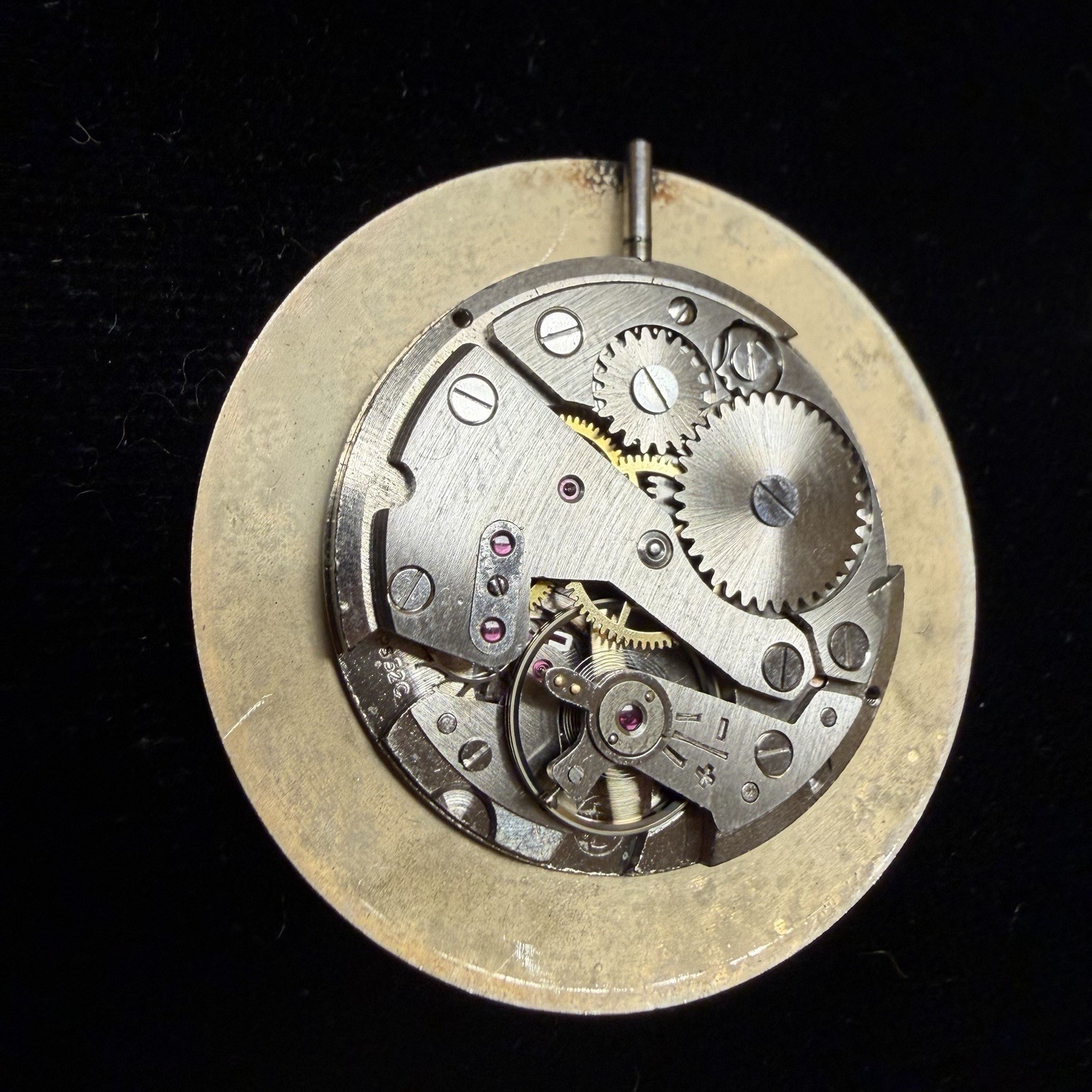 Vintage Olympic Standard 17 Rubis 17j Watch Movement & Dial 1950’s Parts Repair