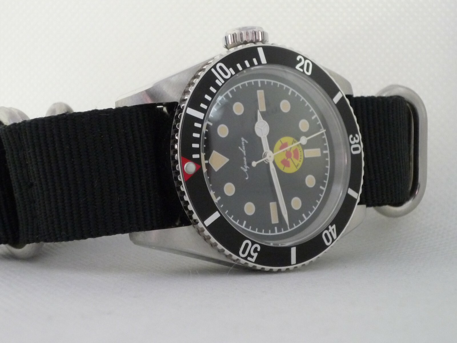 50 fathom big BREVET crown 6538 No Radiation Swiss quartz Ronda movement 316L