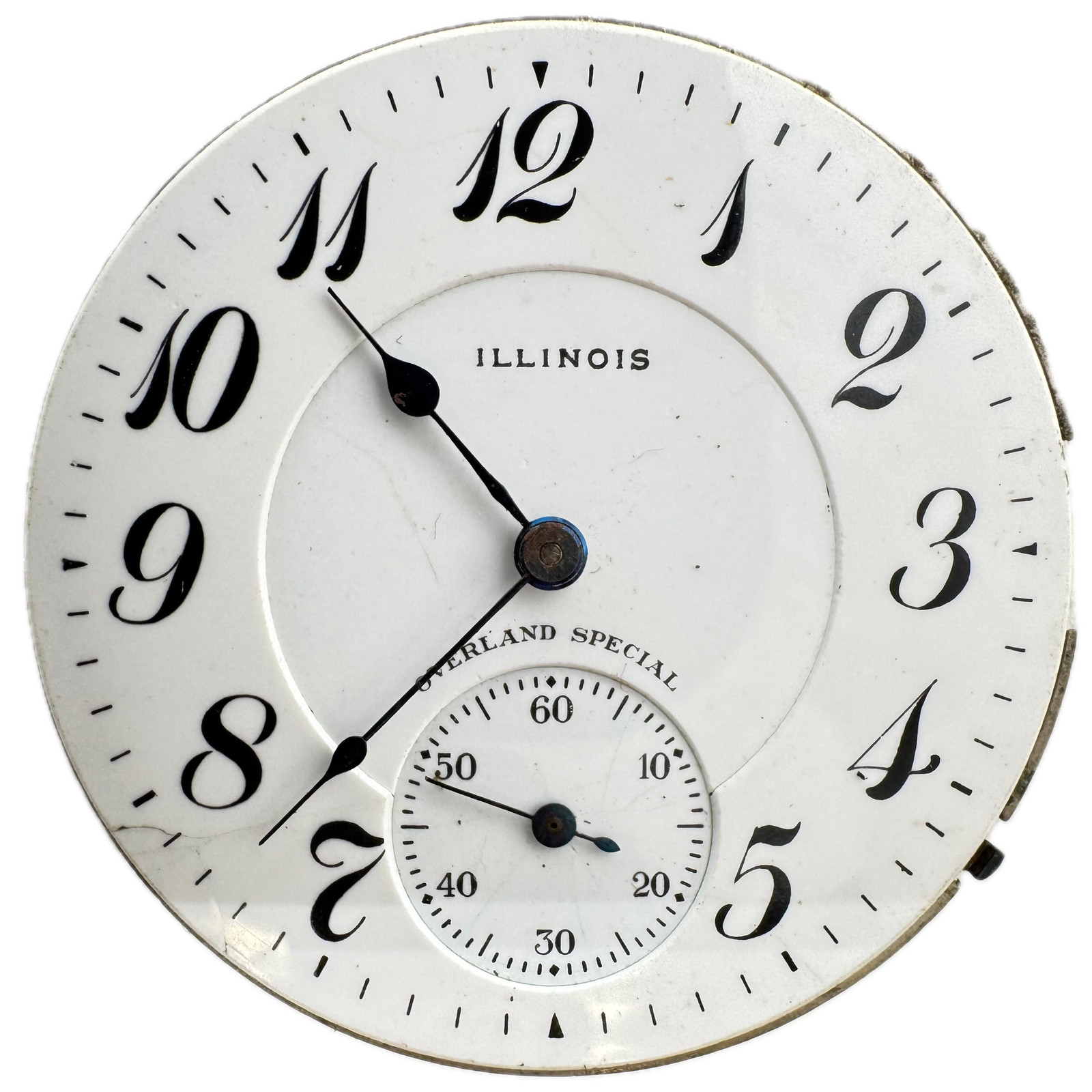 Antique 16s 1915 Illinois 19j Overland Special Hunter Pocket Watch Movement 306