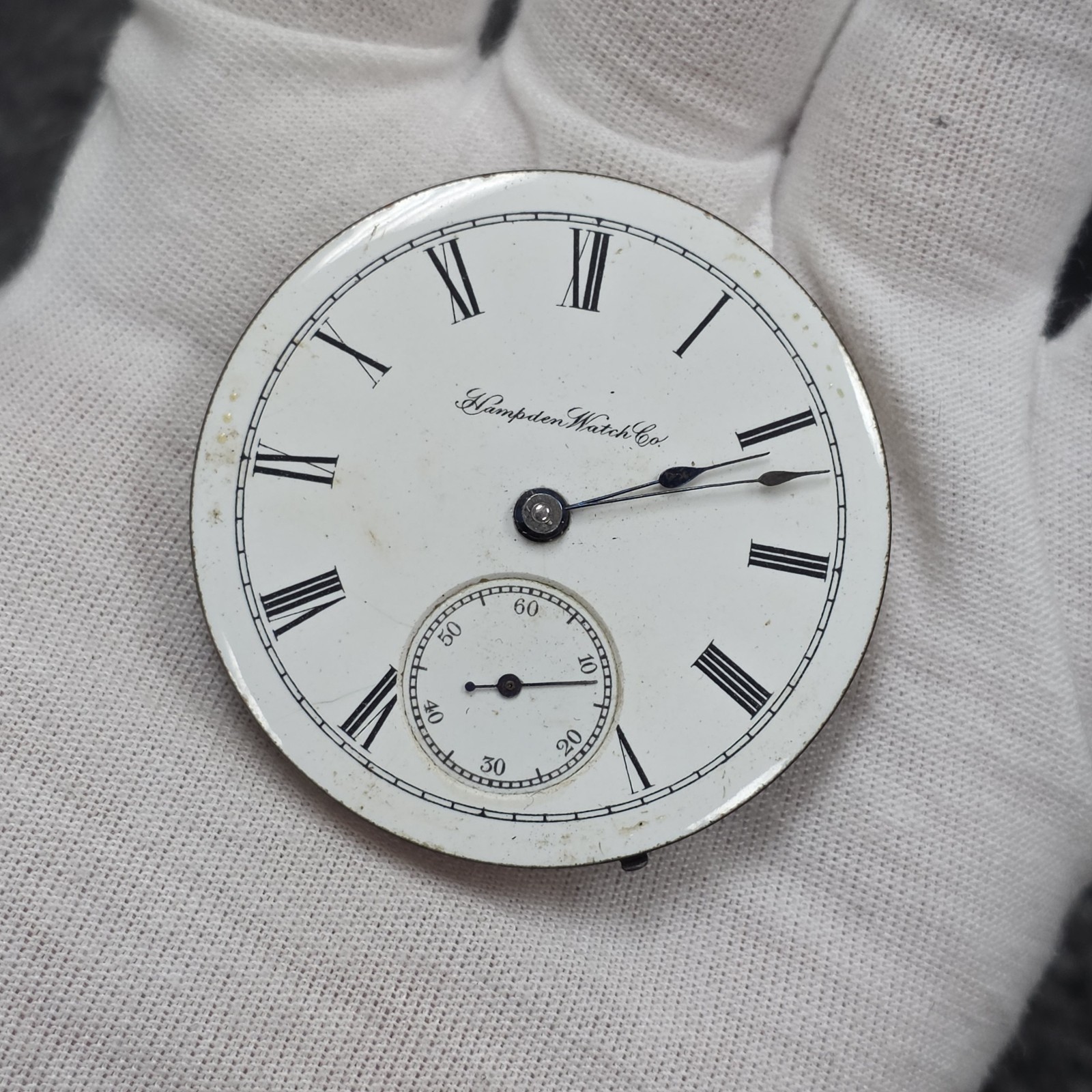 1896 Hampden Dueber Pocket Watch 17j 18s Movement Model 2 Gilt Good Balance