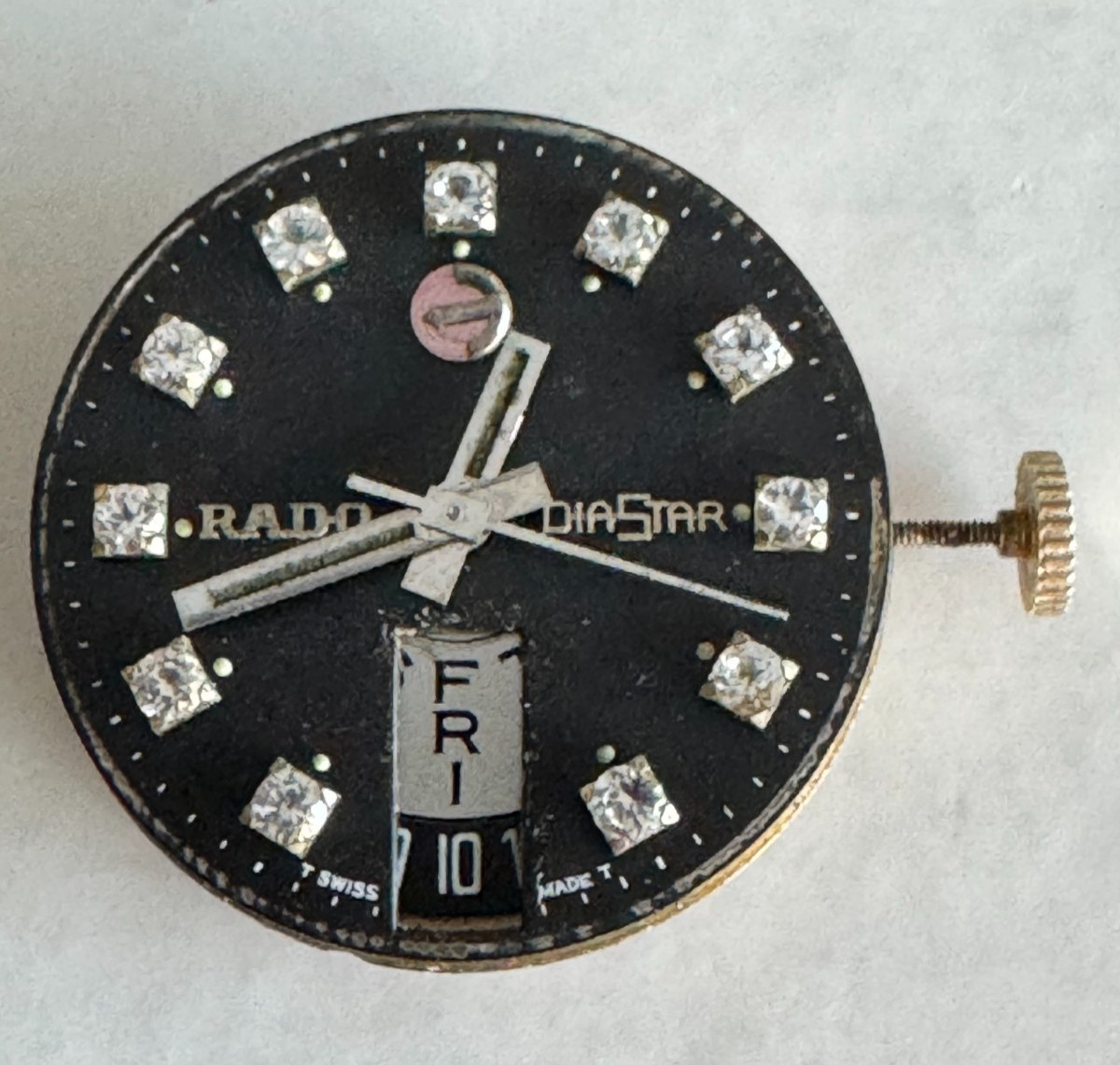 VINTAGE MEN’S RADO AUTOMATIC WRISTWATCH MOVEMENT ETA 2789 KEEPING TIME 25 JEWEL