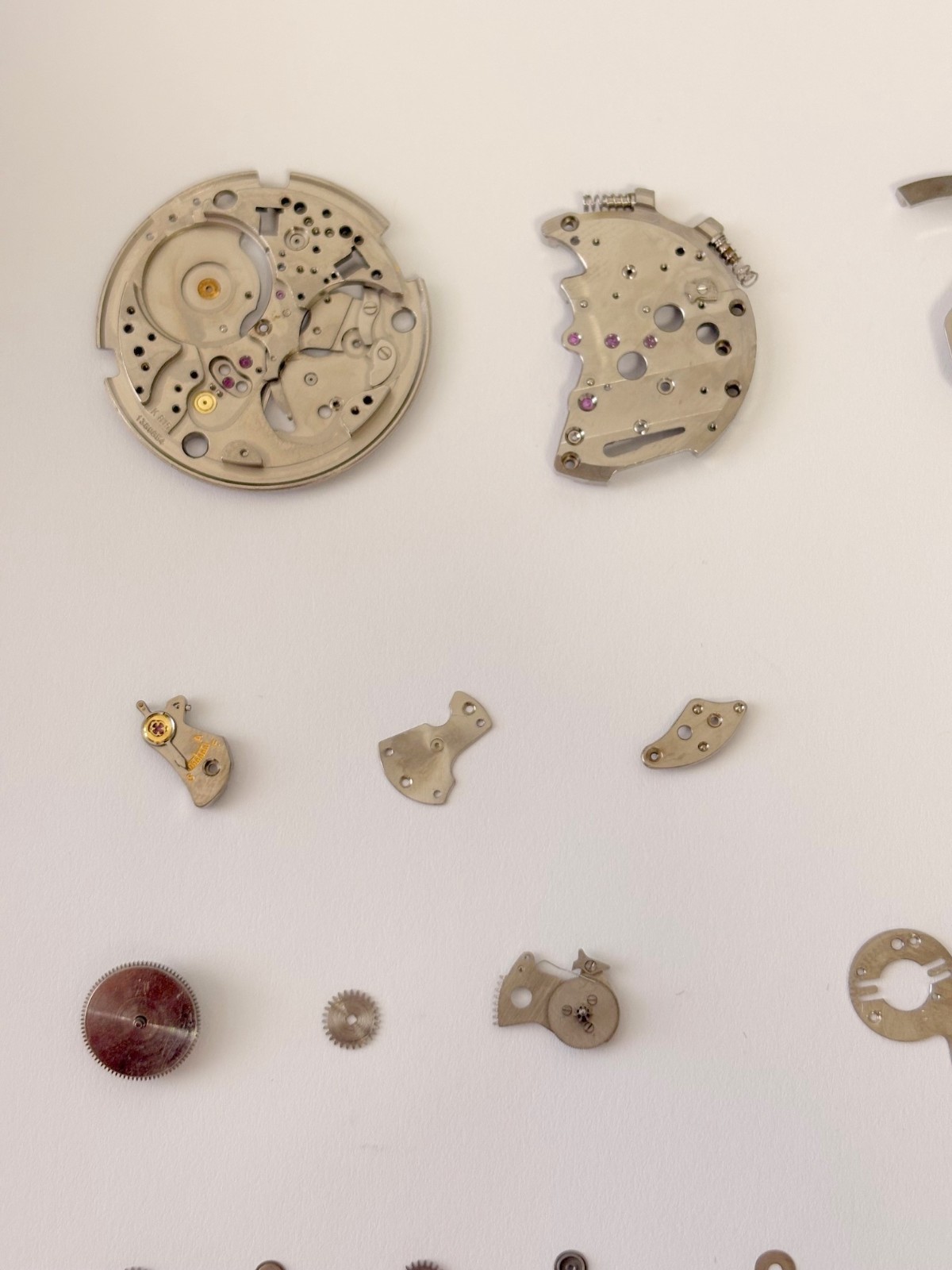 Jaeger LeCoultre Cal K 815 Memovox Alarm Movement Part Balance Fork Barrel Wheel
