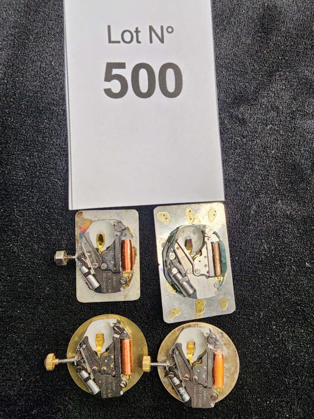 Vintage MIYOTA Quartz Watch Movements – 1 Jewel Japan – GUCCI / SOLLEX / PIERRE