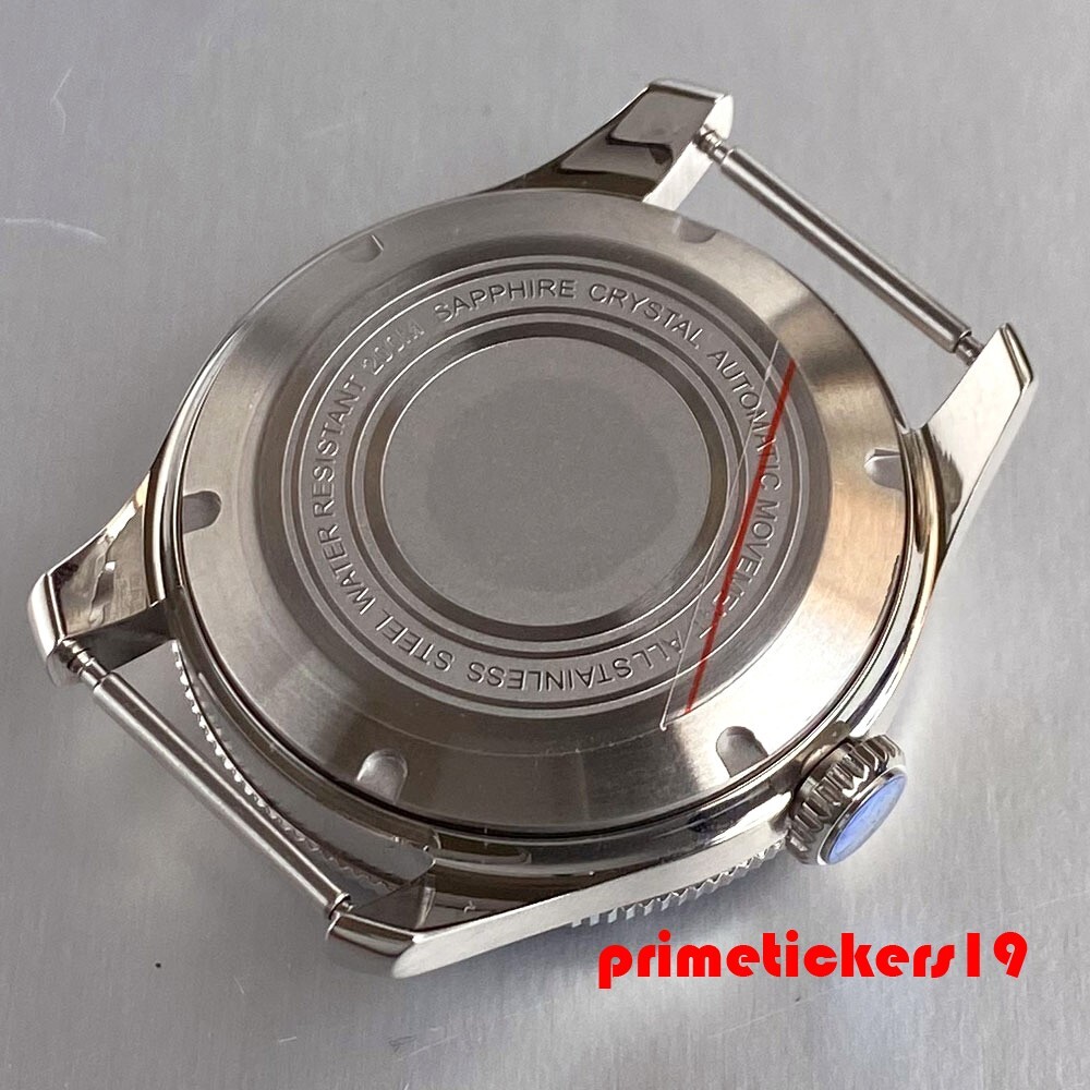 Domed Sapphire Dive 40mm Men’s Watch Case+Band+Inner Ring 20BAR Fit NH35 PT5000