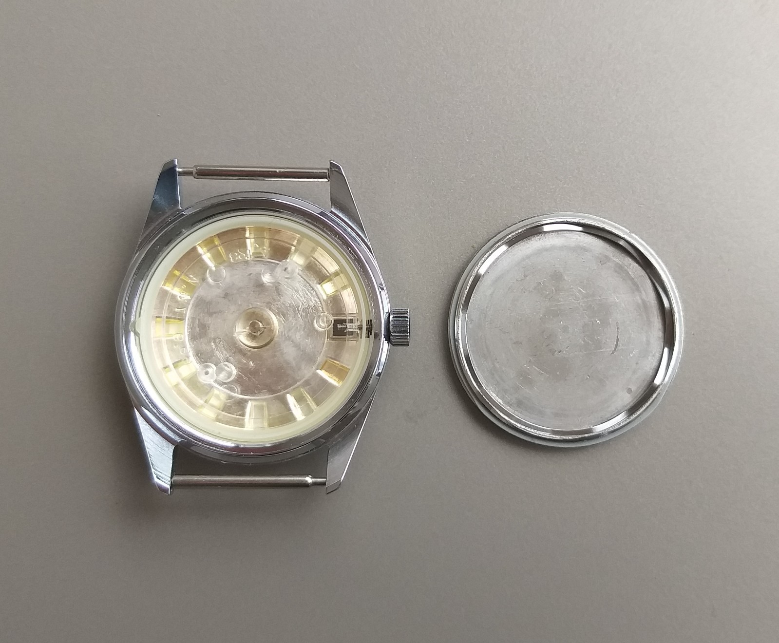 ETA 2602 or FHF 401 Watch Case + Dial 11.5”’ Movement Vintage 34mm NOS Swiss