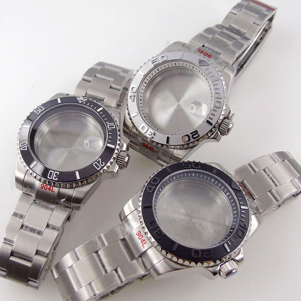 20atm 40mm Ceramic Bezel Sapphire Chapter Ring Watch Case Fit For NH35 NH36 2824