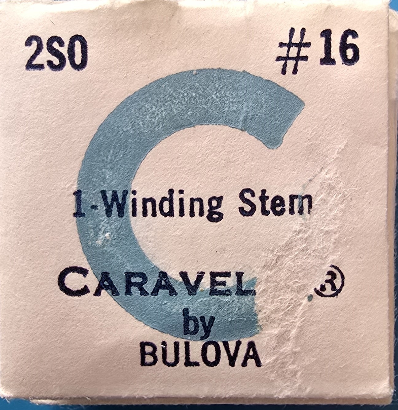 Caravelle Cal. 2SO #16 Winding Stem NOS