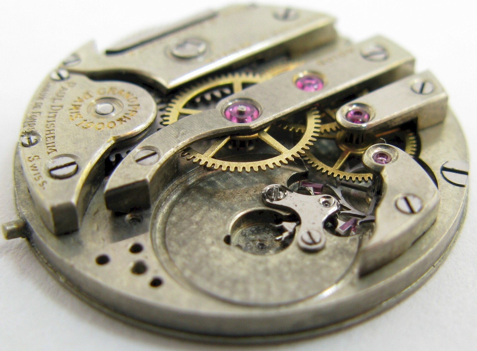 Quality Lady round Swiss Watch movement P. Ditisheim 17 j. 4 adj. for parts …
