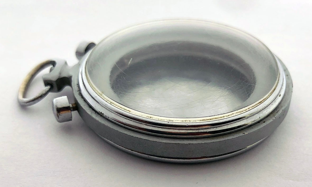 Rare CASE Molnia Poljot Pocket Watch Chronograph Molnija 1 MChZ