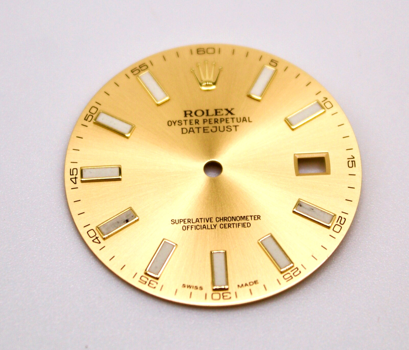 ORIGINAL Rolex Dial 41mm Datejust Champagne T/T Y/G with Date 116333 Swiss Made