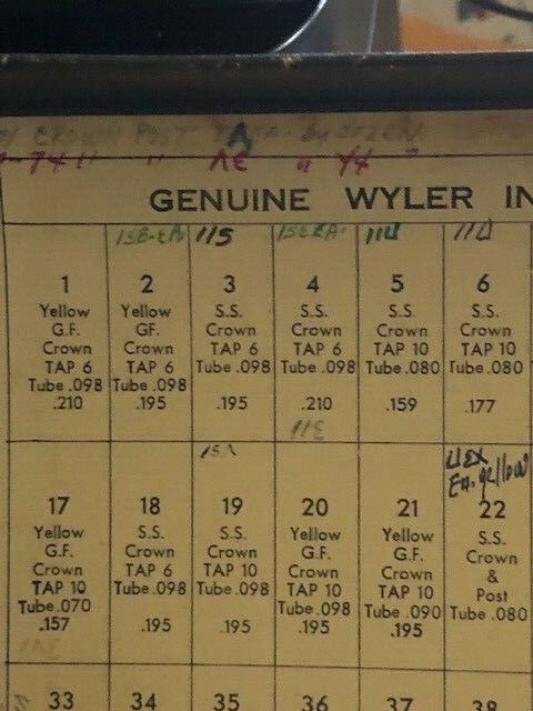 Vintage NOS Genuine Signed Wyler Watch Crowns (Price for ONE Crown)