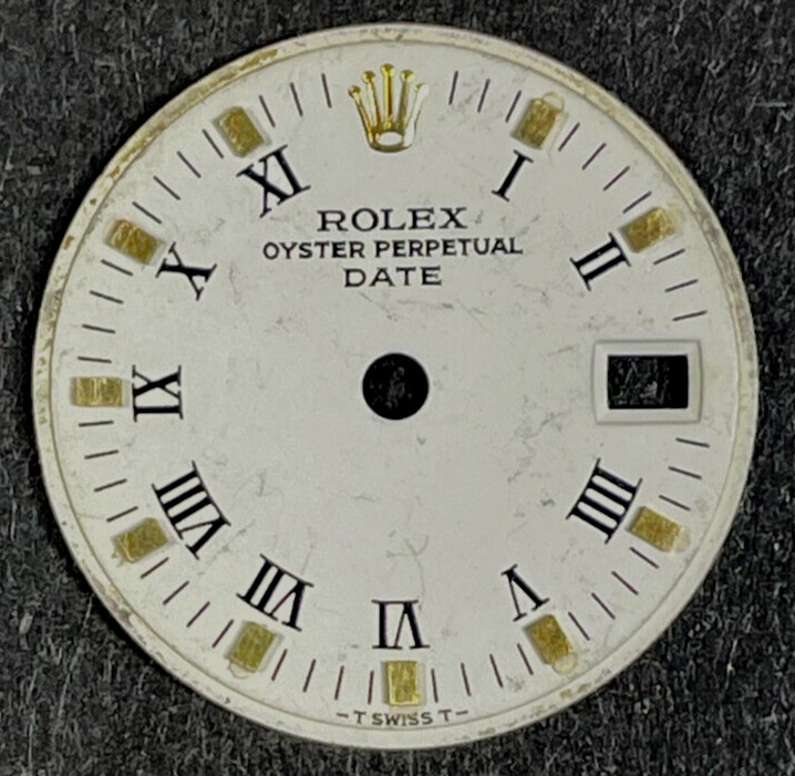 Vintage Rolex Oyster Perpertual Date Watch Dial For 26mm Case 6517 6519 6917