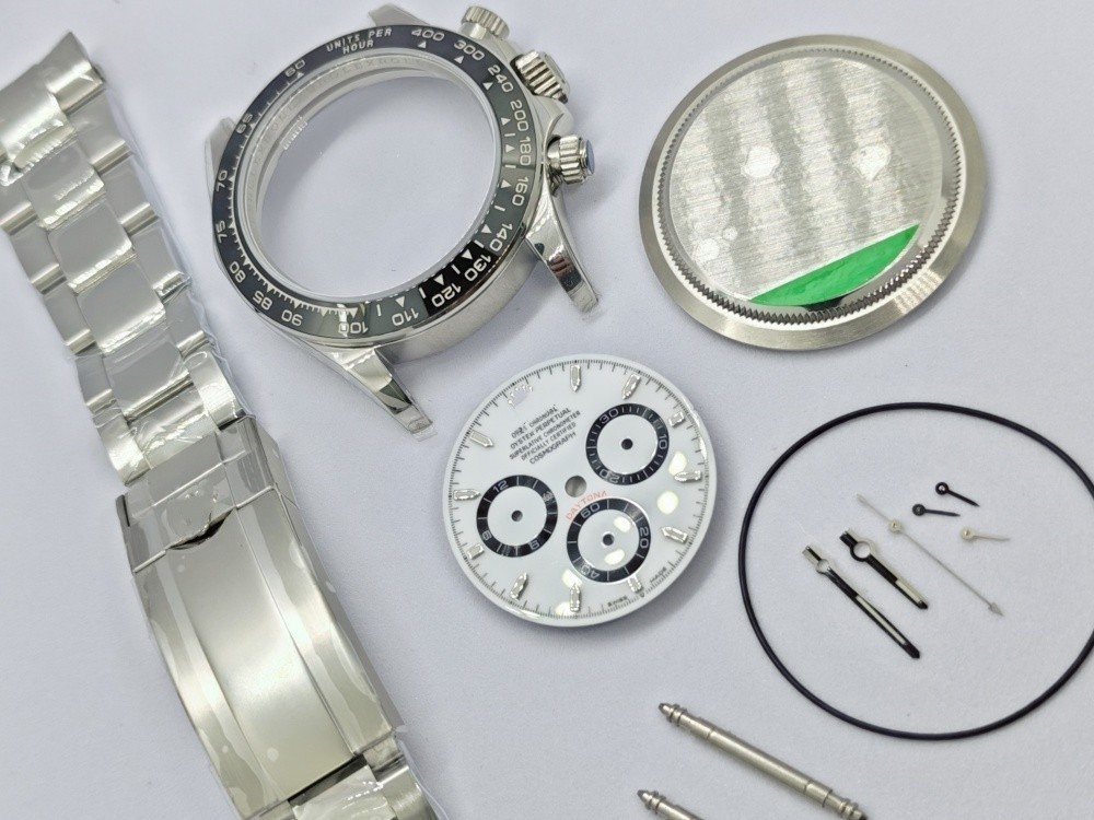 DIY 40mm Stainless Steel watch kit For 4131 7750 4130 Aftersales accessories W-D