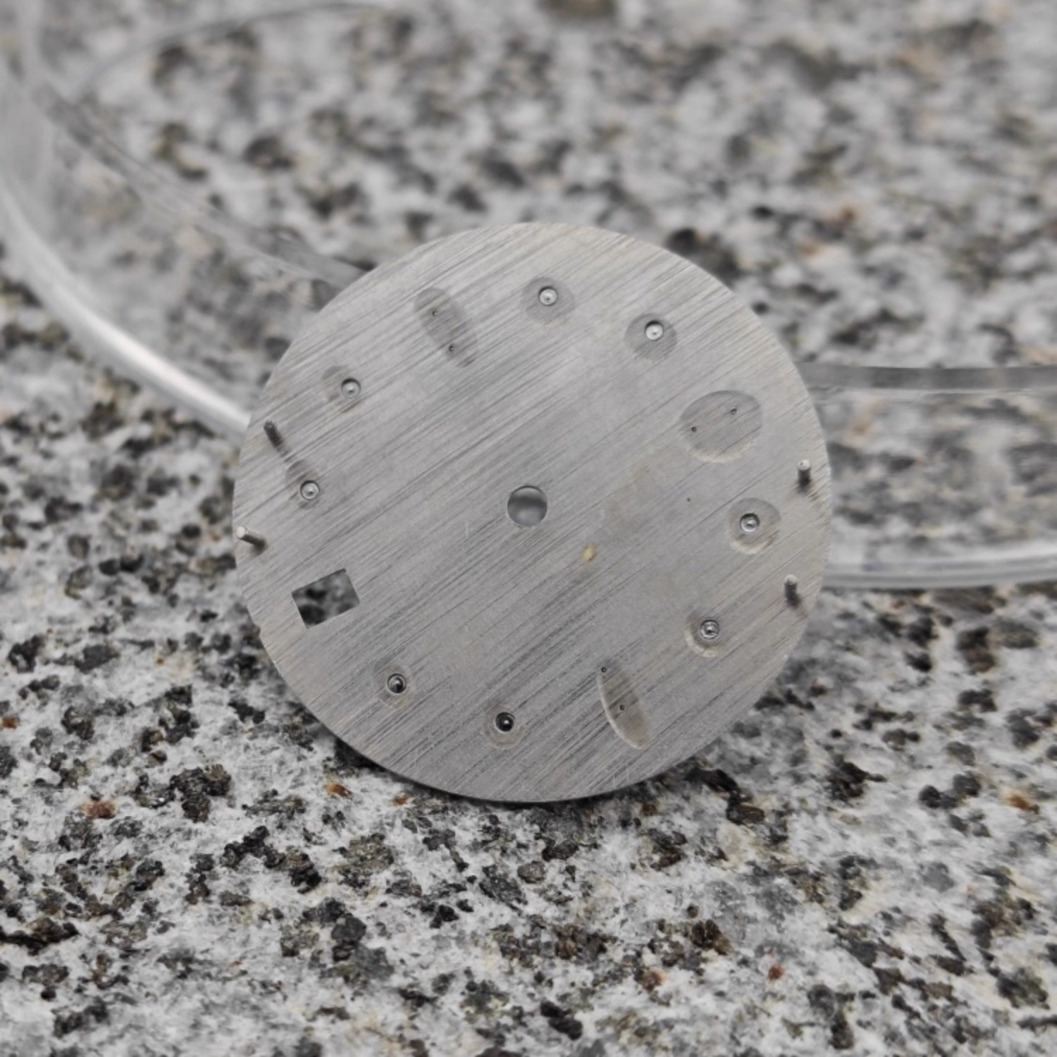 NH35 dial 28.5mm digital meteorite pattern green night light for NH35 movement