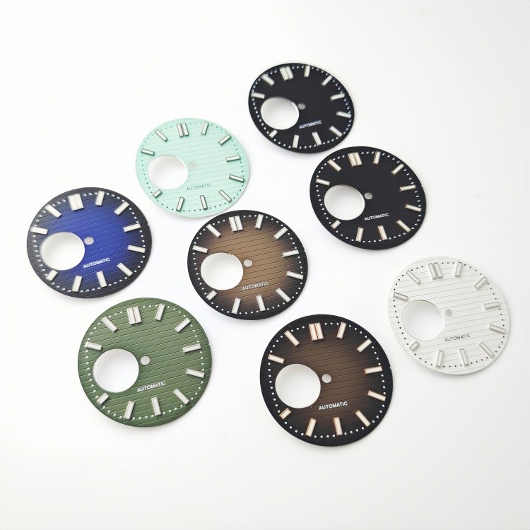 NH38 dial 29.8mm skeletonized coffee green lume fit NH35-NH38-NH36-NH70 movement