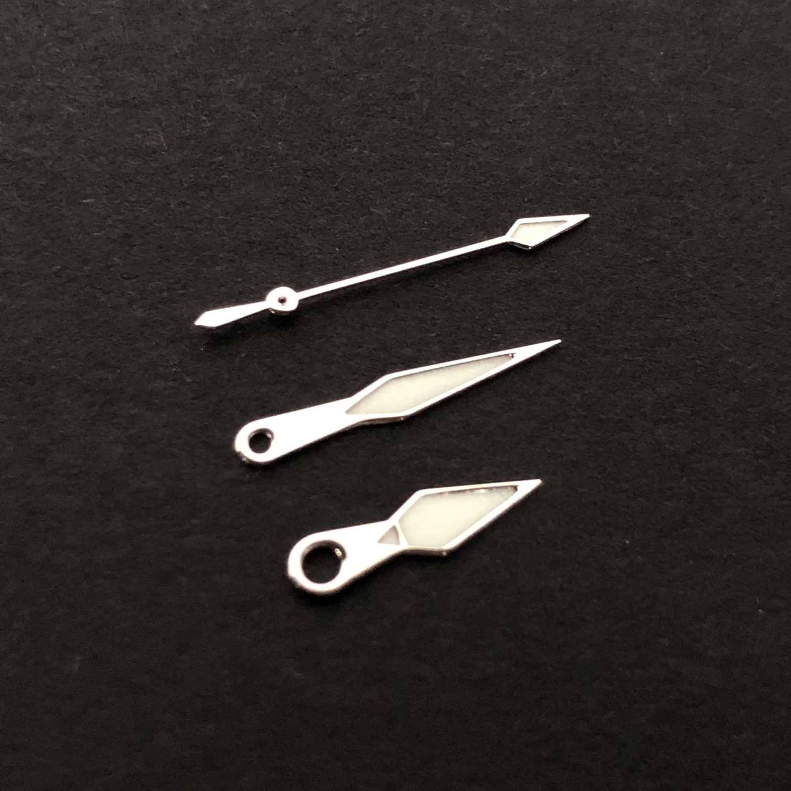 Kunai Style Watch Hand Set – Silver – CT838